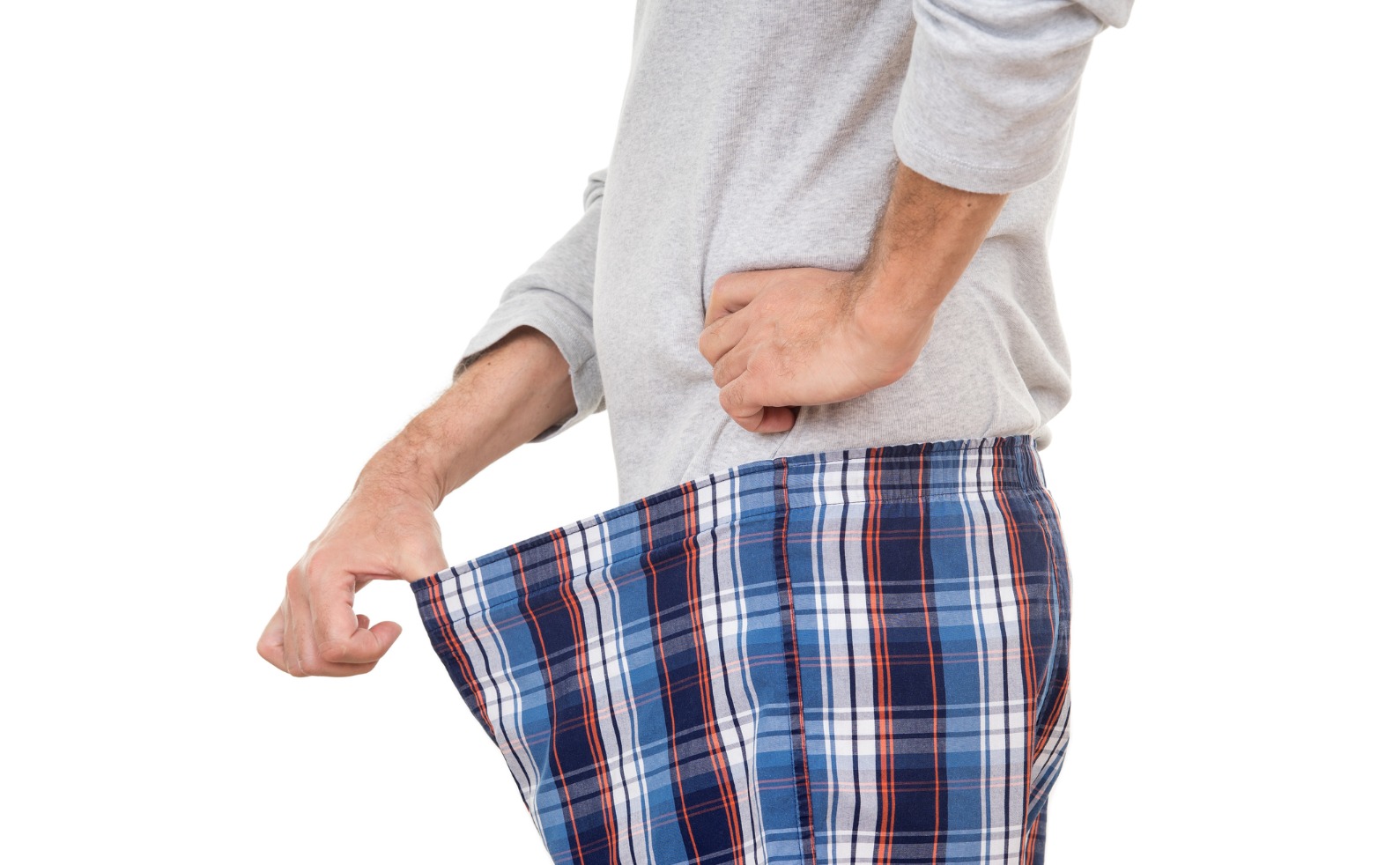 FINALcurious old man looking in his boxer short picture id508620428